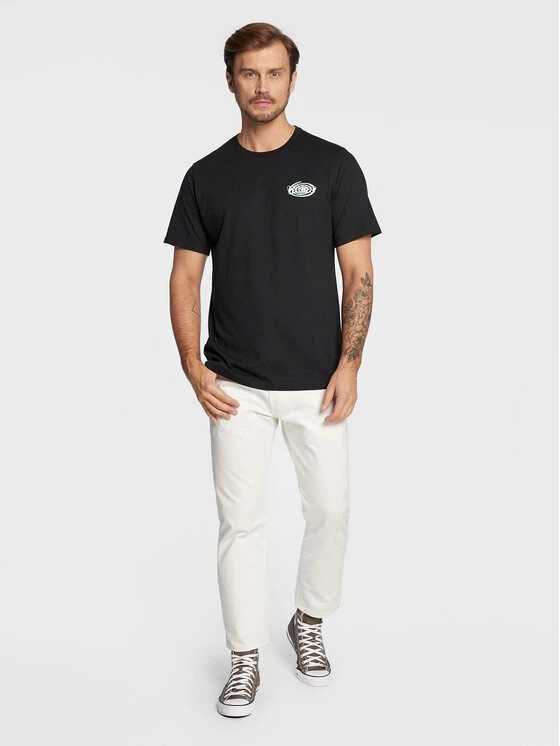 Εκπτωση 😍 Converse Άνδρες T-shirts T-Shirt Sticker Graphic 10023793-A02 Μαύρο Standard Fit 👏 - Image 2