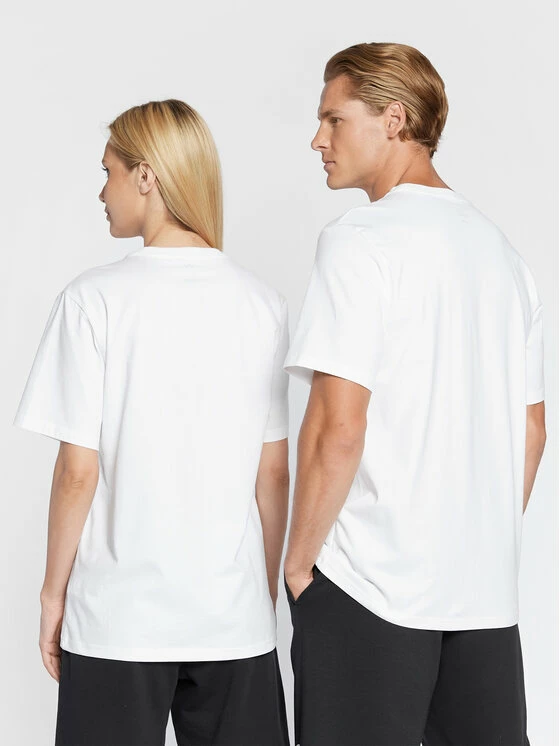 Flash Sale 🔥 Converse T-shirts T-Shirt Unisex Core Chuck Patch 10024064-A01 Λευκό Regular Fit ✨ - Image 3