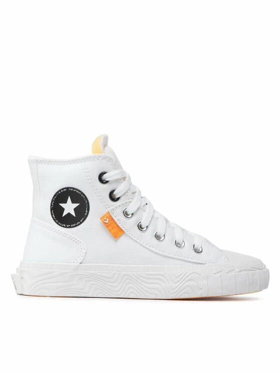 Τοπ 10 😍 Converse Κλειστά Παπούτσια 👟 Sneakers Chuck Taylor Alt Star Hi A00423C Λευκό ⭐ - Image 2