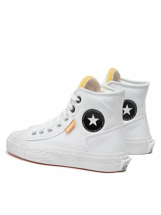 Τοπ 10 😍 Converse Κλειστά Παπούτσια 👟 Sneakers Chuck Taylor Alt Star Hi A00423C Λευκό ⭐ - Image 3