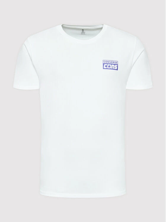 Συμφωνίες 👍 Converse Άνδρες T-shirts T-Shirt 10021134-A08 Λευκό Standard Fit ❤️ - Image 5