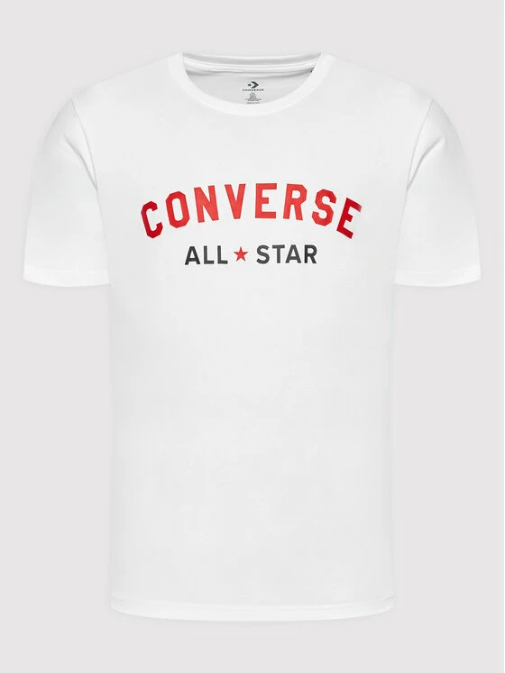 Κουπόνι 👍 Converse Άνδρες T-shirts T-Shirt All Varsity Graphic 10023260-A01 Λευκό Standard Fit 🛒 - Image 5
