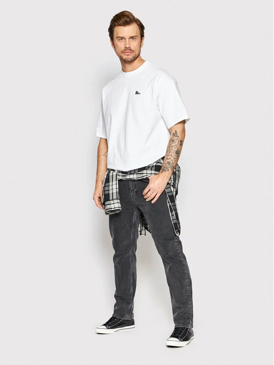 Προϋπολογισμός 🎉 Converse Άνδρες T-shirts T-Shirt Chuck Taylor 👟 Shoe Patch 10020931-A01 Λευκό Loose Fit 💯 - Image 2