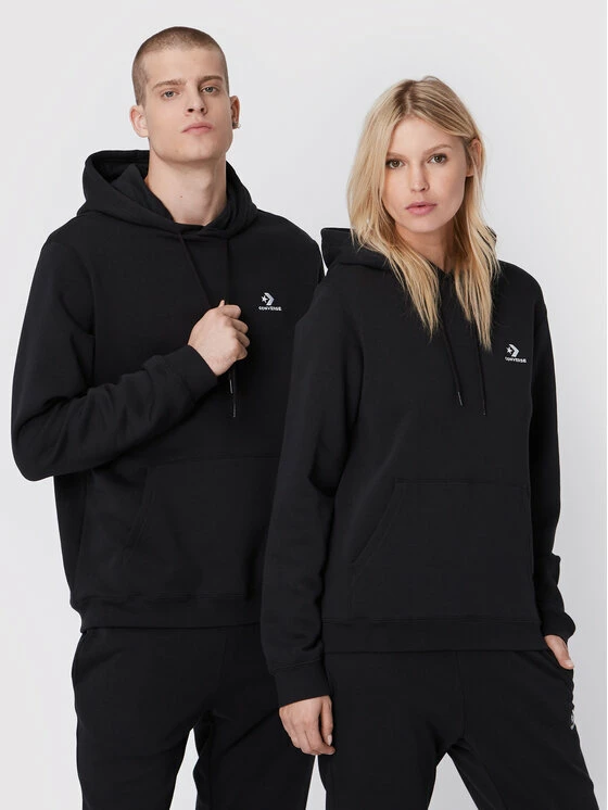 Πολύ καλή προσφορά 👏 Converse Άνδρες Μπλούζες Χωρίς Φερμουάρ Μπλούζα Unisex Embroidered Star Chevron 10024509-A02 Μαύρο Standard Fit 🔥