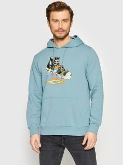 Καλύτερες κριτικές για 😀 Converse Άνδρες Μπλούζες Χωρίς Φερμουάρ Μπλούζα Paint Drip Graphic 10022937-A03 Μπλε Regular Fit 😉