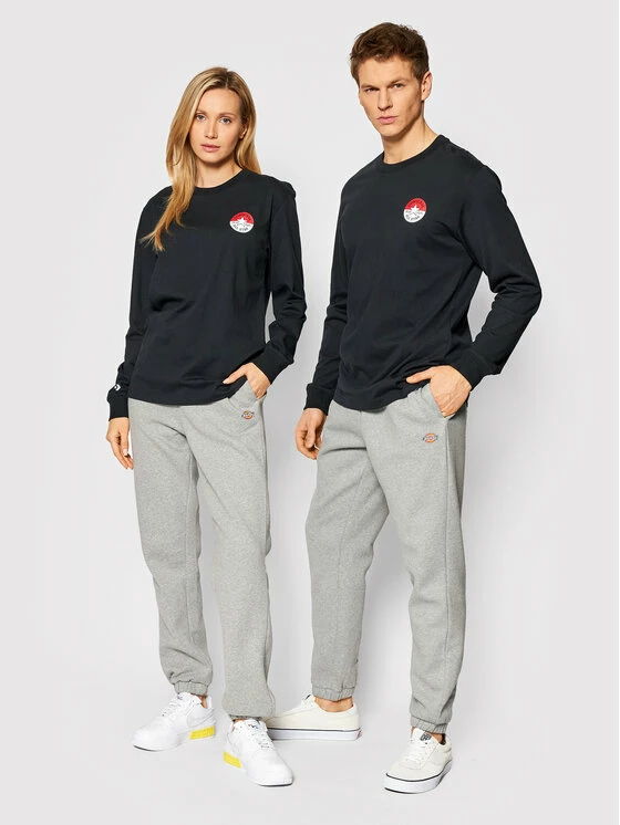 Η καλύτερη συμφωνία 💯 Converse Μπλουζάκια Longsleeve Unisex POKEMON Patch 10023900-A01 Μαύρο Standard Fit ⌛