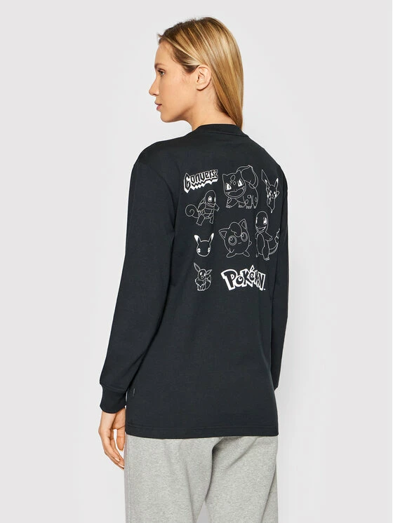 Η καλύτερη συμφωνία 💯 Converse Μπλουζάκια Longsleeve Unisex POKEMON Patch 10023900-A01 Μαύρο Standard Fit ⌛ - Image 5