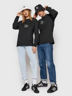 Κουπόνι 🧨 Converse Μπλουζάκια Longsleeve Icon Signature 10023637-A01 Μαύρο Standard Fit 🛒