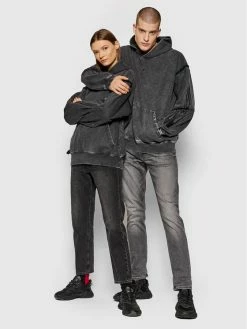 Κουπόνι 🤩 Converse Άνδρες Μπλούζες Χωρίς Φερμουάρ Μπλούζα Unisex Court Ready Graphic 10021990-A01 Γκρι Loose Fit ❤️