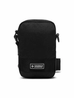 Ολοκαίνουργιο ⭐ Converse Άνδρες Τσαντάκια Τσαντάκι 10022103-A01 Μαύρο 😀