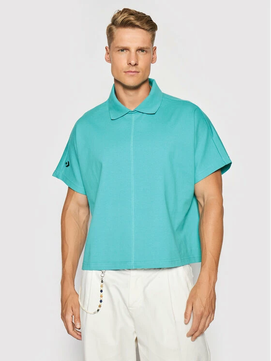 Προώθηση 🌟 Converse Μπλούζες Polo Polo Unisex Shapes Wide 10021531-A02 Πράσινο Oversize ⌛ - Image 6