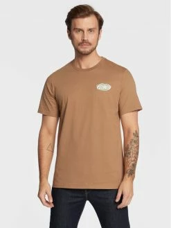 Best Pirce 🌟 Converse Άνδρες T-shirts T-Shirt Sticker Graphic 10023793-A03 Μπεζ Standard Fit 💯