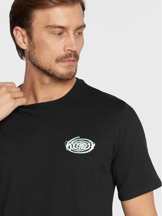 Εκπτωση 😍 Converse Άνδρες T-shirts T-Shirt Sticker Graphic 10023793-A02 Μαύρο Standard Fit 👏 - Image 4