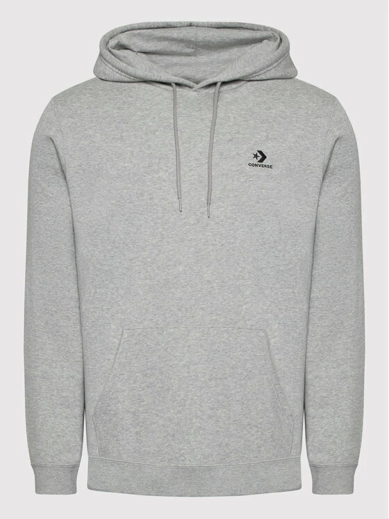 Το φθηνότερο 🤩 Converse Άνδρες Μπλούζες Χωρίς Φερμουάρ Μπλούζα Unisex Go-To Embroidered Star Chevron 10024509-A06 Γκρι Standard Fit 🔔 - Image 6