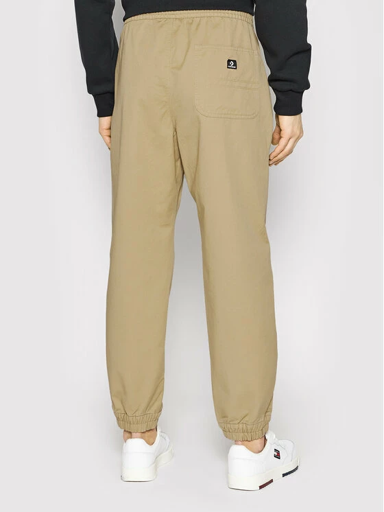 Προώθηση 🌟 Converse Άνδρες Παντελόνια Joggers Jogger Go To Canvas 10023502-A03 Μπεζ Relaxed Fit 🤩 - Image 3