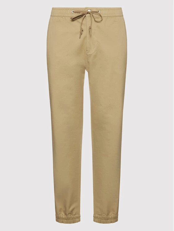 Προώθηση 🌟 Converse Άνδρες Παντελόνια Joggers Jogger Go To Canvas 10023502-A03 Μπεζ Relaxed Fit 🤩 - Image 5