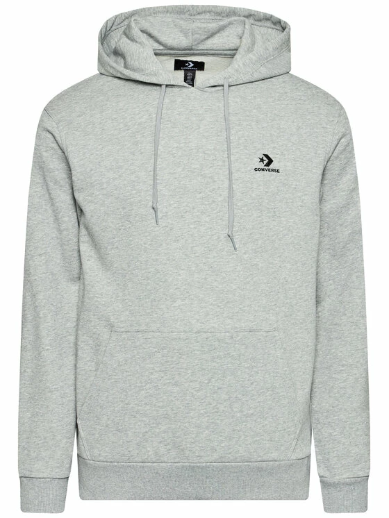Προώθηση 🌟 Converse Άνδρες Μπλούζες Χωρίς Φερμουάρ Μπλούζα Embroidered 10020343-A06 Γκρι Regular Fit ⭐ - Image 5