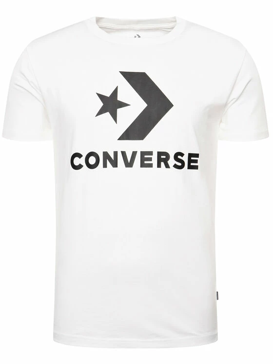 Καλύτερη πώληση 🛒 Converse Άνδρες T-shirts T-Shirt Star Chevron 10018568-A02 Λευκό Regular Fit 🎉 - Image 5