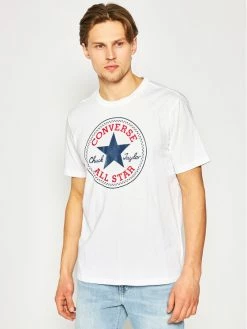 Το φθηνότερο 🌟 Converse Άνδρες T-shirts T-Shirt Chuck Pack 10007887-A04 Λευκό Regular Fit 😉