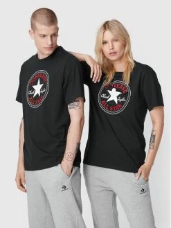 Εξοδος ❤️ Converse T-shirts T-Shirt Unisex 10024064-A02 Μαύρο Standard Fit 🧨