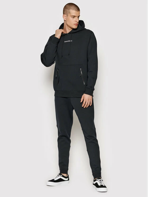 Προϋπολογισμός 😍 Converse Άνδρες Μπλούζες Χωρίς Φερμουάρ Μπλούζα Court Lifestyle 10021492-A13 Μαύρο Regular Fit ✨ - Image 2