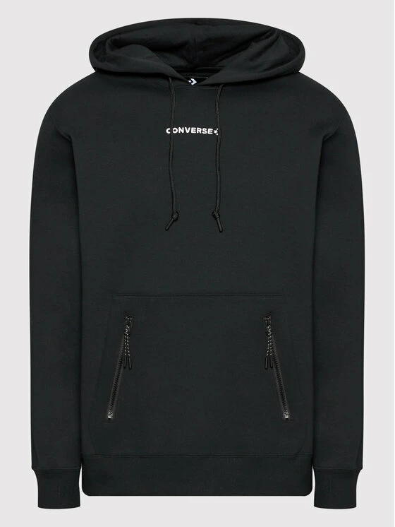 Προϋπολογισμός 😍 Converse Άνδρες Μπλούζες Χωρίς Φερμουάρ Μπλούζα Court Lifestyle 10021492-A13 Μαύρο Regular Fit ✨ - Image 5