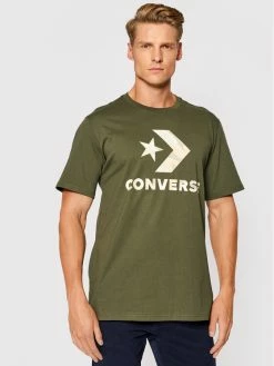 Συμφωνίες 💯 Converse Άνδρες T-shirts T-Shirt Camo Fill Graphic 10023140-A03 Πράσινο Regular Fit 🤩