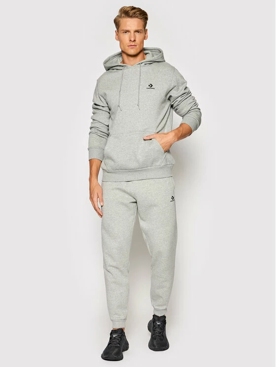 Συμφωνίες ✨ Converse Άνδρες Παντελόνια Φόρμας Παντελόνι φόρμας Embroidered 10019925-A02 Γκρι Regular Fit 😉 - Image 2