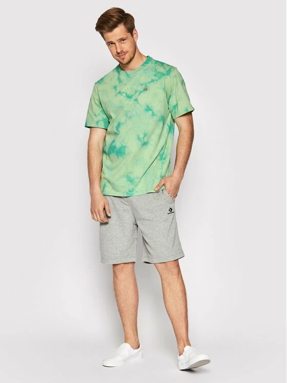 Φτηνός 👏 Converse Άνδρες T-shirts T-Shirt Marble Cut And Sew Tee 10021490-A01 Πράσινο Loose Fit 🌟 - Image 2