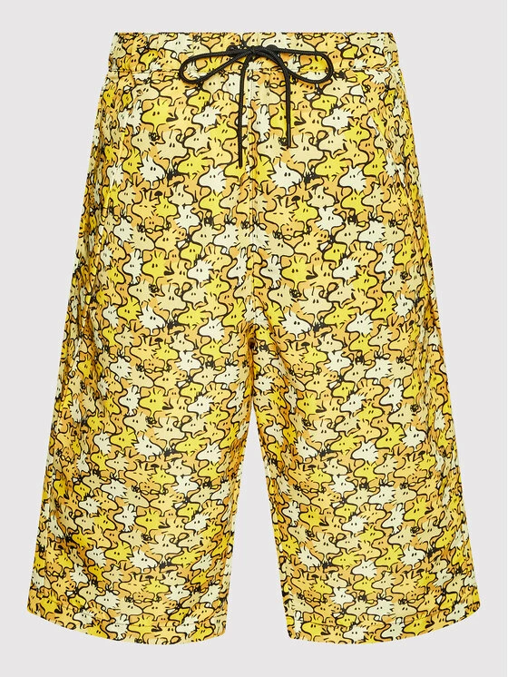 Η καλύτερη συμφωνία 😉 Converse Άνδρες Αθλητικά Σορτς Αθλητικό σορτς Unisex PEANUTS Shapes 10024382-A01 Κίτρινο Regular Fit 🛒 - Image 5