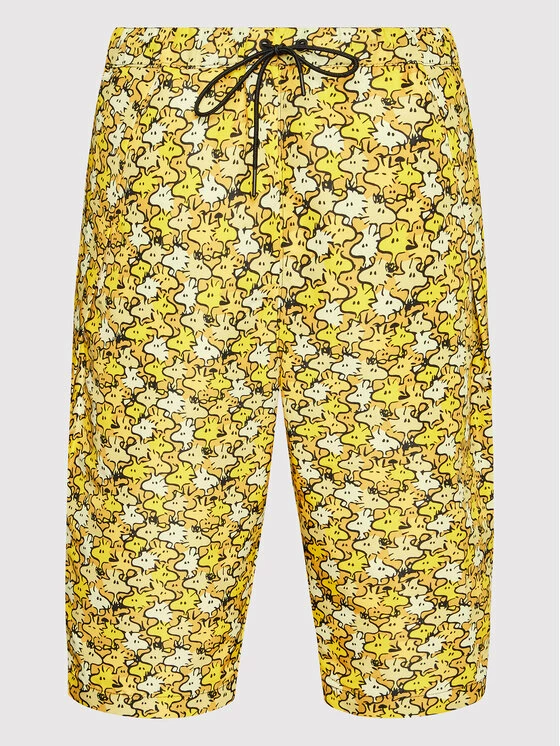 Η καλύτερη συμφωνία 😉 Converse Άνδρες Αθλητικά Σορτς Αθλητικό σορτς Unisex PEANUTS Shapes 10024382-A01 Κίτρινο Regular Fit 🛒 - Image 6