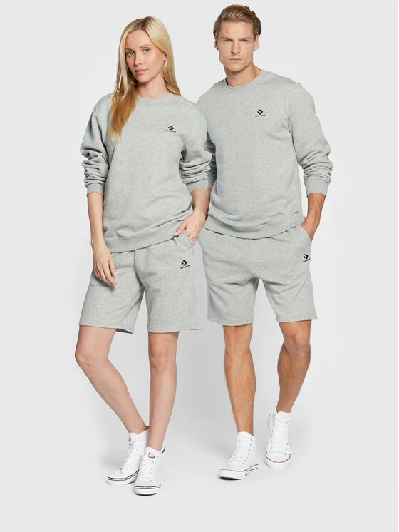 Νέος ⭐ Converse Άνδρες Αθλητικά Σορτς Αθλητικό σορτς Unisex Core 10023875-A02 Γκρι Regular Fit 🌟 - Image 2