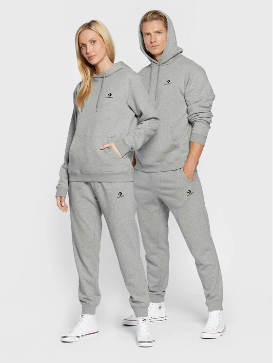 Flash Sale 🧨 Converse Άνδρες Παντελόνια Φόρμας Παντελόνι φόρμας Unisex Core 10023873-A02 Γκρι Regular Fit 💯 - Image 2