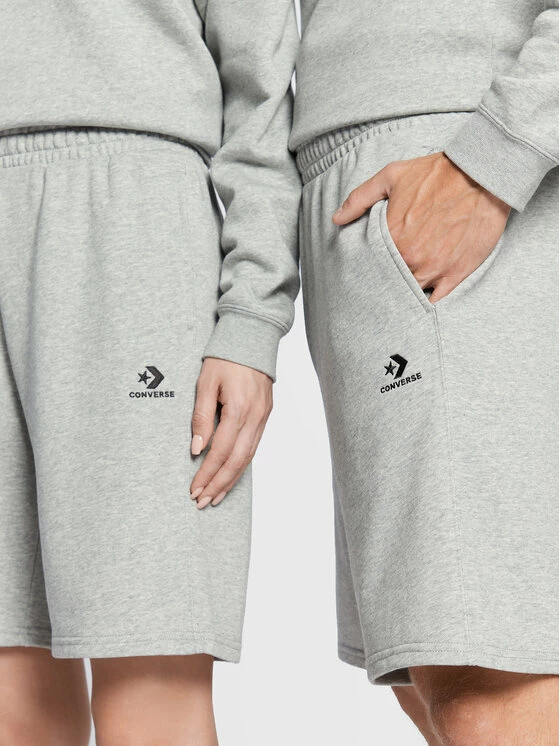 Νέος ⭐ Converse Άνδρες Αθλητικά Σορτς Αθλητικό σορτς Unisex Core 10023875-A02 Γκρι Regular Fit 🌟 - Image 4