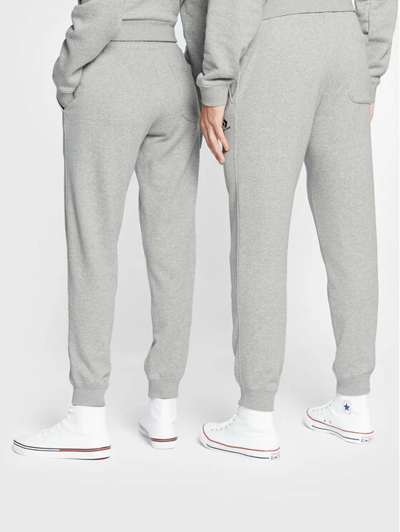 Flash Sale 🧨 Converse Άνδρες Παντελόνια Φόρμας Παντελόνι φόρμας Unisex Core 10023873-A02 Γκρι Regular Fit 💯 - Image 3