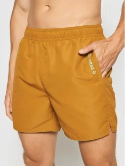 Κουπόνι 😀 Converse Άνδρες Boardshorts Σορτς κολύμβησης Woven Embroidered 10021503-A01 Καφέ Athletic Fit 🔥