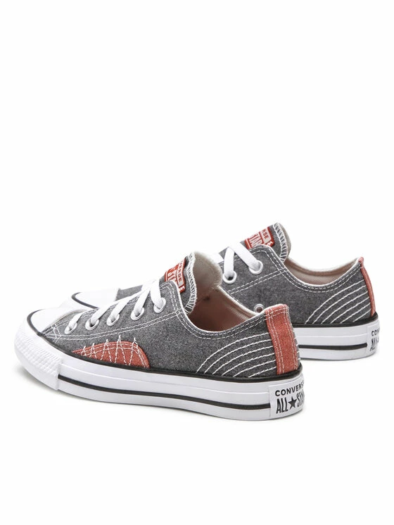 Ολοκαίνουργιο 🎁 Converse Κλειστά Παπούτσια 👟 Sneakers Ctas Ox 172823C Γκρι 😀 - Image 3