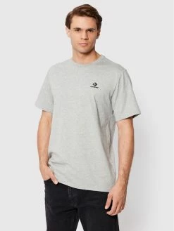 Flash Sale 😍 Converse Άνδρες T-shirts T-Shirt 10023876-A05 Γκρι Standard Fit 👍