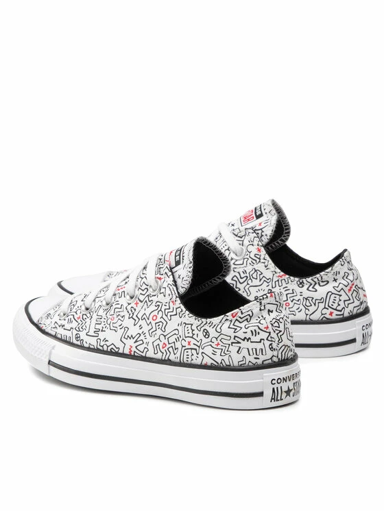 Αγορά 🔔 Converse Κλειστά Παπούτσια 👟 Sneakers Keith Haring Ctas Ox 171860C Λευκό 😀 - Image 2