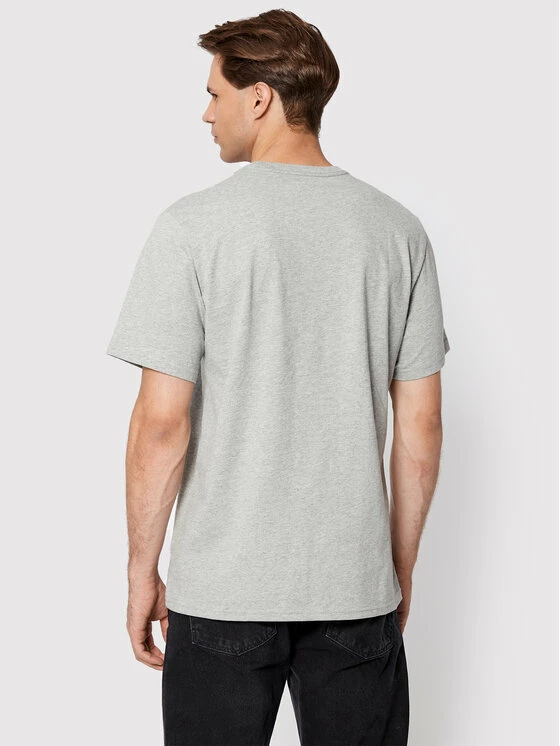 Flash Sale 😍 Converse Άνδρες T-shirts T-Shirt 10023876-A05 Γκρι Standard Fit 👍 - Image 3