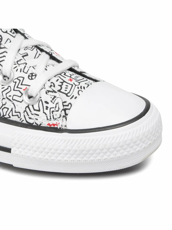 Αγορά 🔔 Converse Κλειστά Παπούτσια 👟 Sneakers Keith Haring Ctas Ox 171860C Λευκό 😀 - Image 3