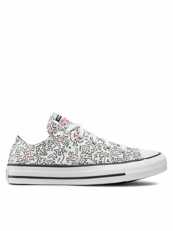 Αγορά 🔔 Converse Κλειστά Παπούτσια 👟 Sneakers Keith Haring Ctas Ox 171860C Λευκό 😀 - Image 4