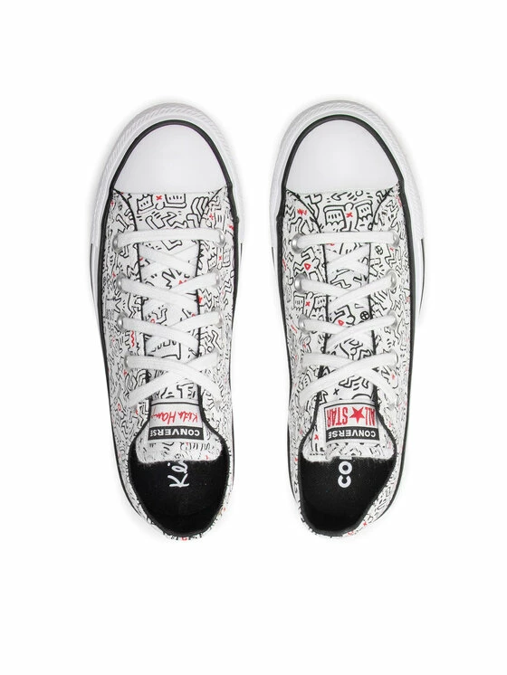 Αγορά 🔔 Converse Κλειστά Παπούτσια 👟 Sneakers Keith Haring Ctas Ox 171860C Λευκό 😀 - Image 6