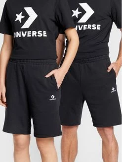 Προϋπολογισμός ❤️ Converse T-shirts T-Shirt Unisex Star Chevron 10024067-A01 Μαύρο Regular Fit ❤️