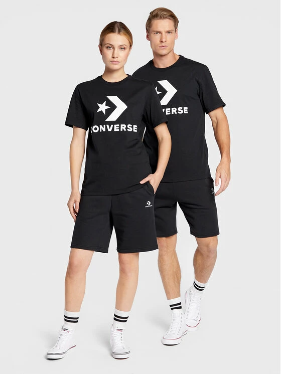 Προϋπολογισμός ❤️ Converse T-shirts T-Shirt Unisex Star Chevron 10024067-A01 Μαύρο Regular Fit ❤️ - Image 4