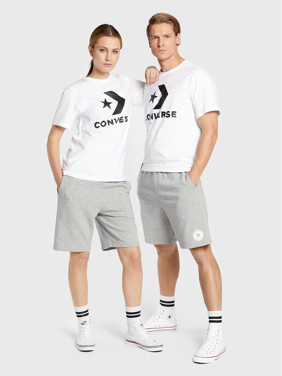 Κουπόνι 🔔 Converse T-shirts T-Shirt Unisex Star Chevron 10024067-A02 Λευκό Regular Fit ⌛ - Image 2