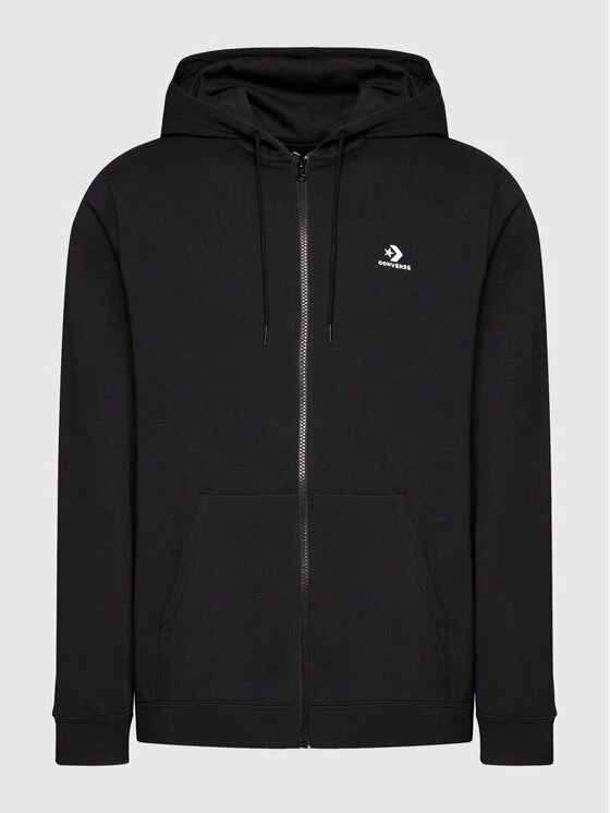 Best Pirce 🧨 Converse Άνδρες Μπλούζες Με Κουκούλα Μπλούζα Unisex Go-To Embroidered Star Chevron 10024511-A01 Μαύρο Standard Fit ❤️ - Image 5