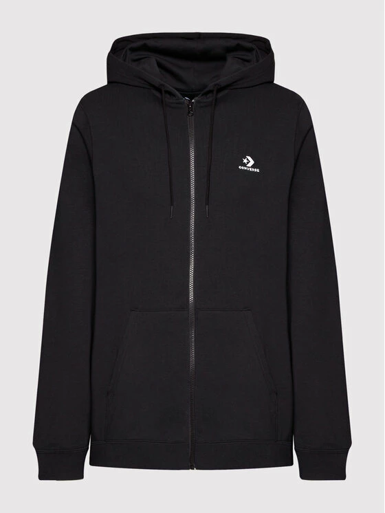 Best Pirce 🧨 Converse Άνδρες Μπλούζες Με Κουκούλα Μπλούζα Unisex Go-To Embroidered Star Chevron 10024511-A01 Μαύρο Standard Fit ❤️ - Image 6