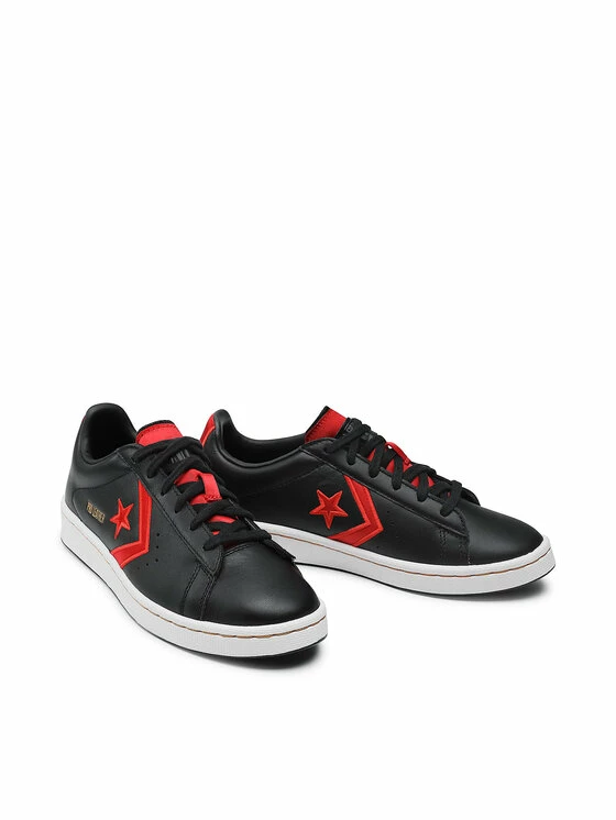 Προώθηση 🌟 Converse Άνδρες Παπούτσια Skate Αθλητικά Pro Leather Ox 168871C Μαύρο 😉 - Image 5