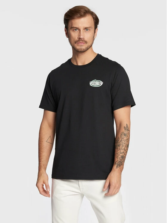 Εκπτωση 😍 Converse Άνδρες T-shirts T-Shirt Sticker Graphic 10023793-A02 Μαύρο Standard Fit 👏